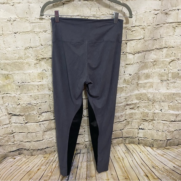 SPANX Star Ready To Wow Riding Gray Black Ankle Leggings Waist Pull On - Picture 3 of 5